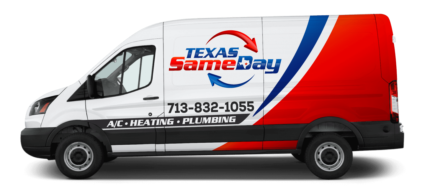 Texas Same-Day Air Conditioning, Heating & Plumbing van